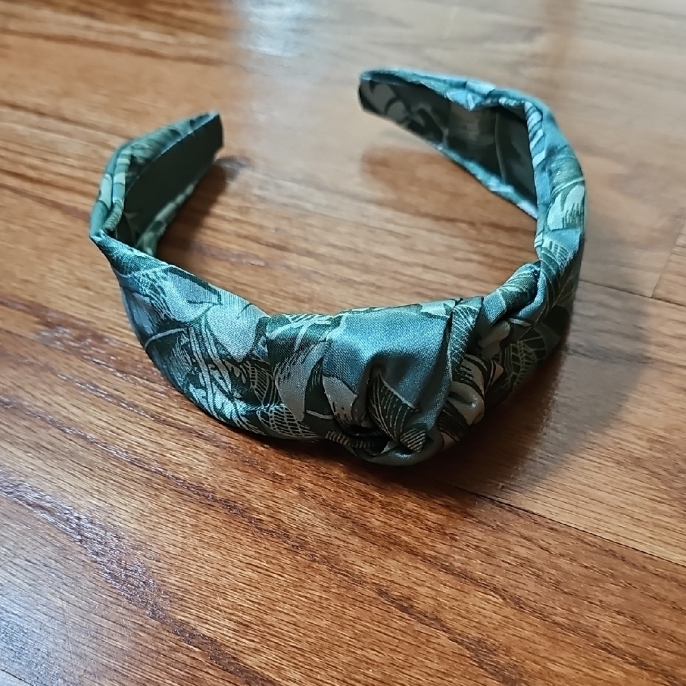 Floral Green Headband